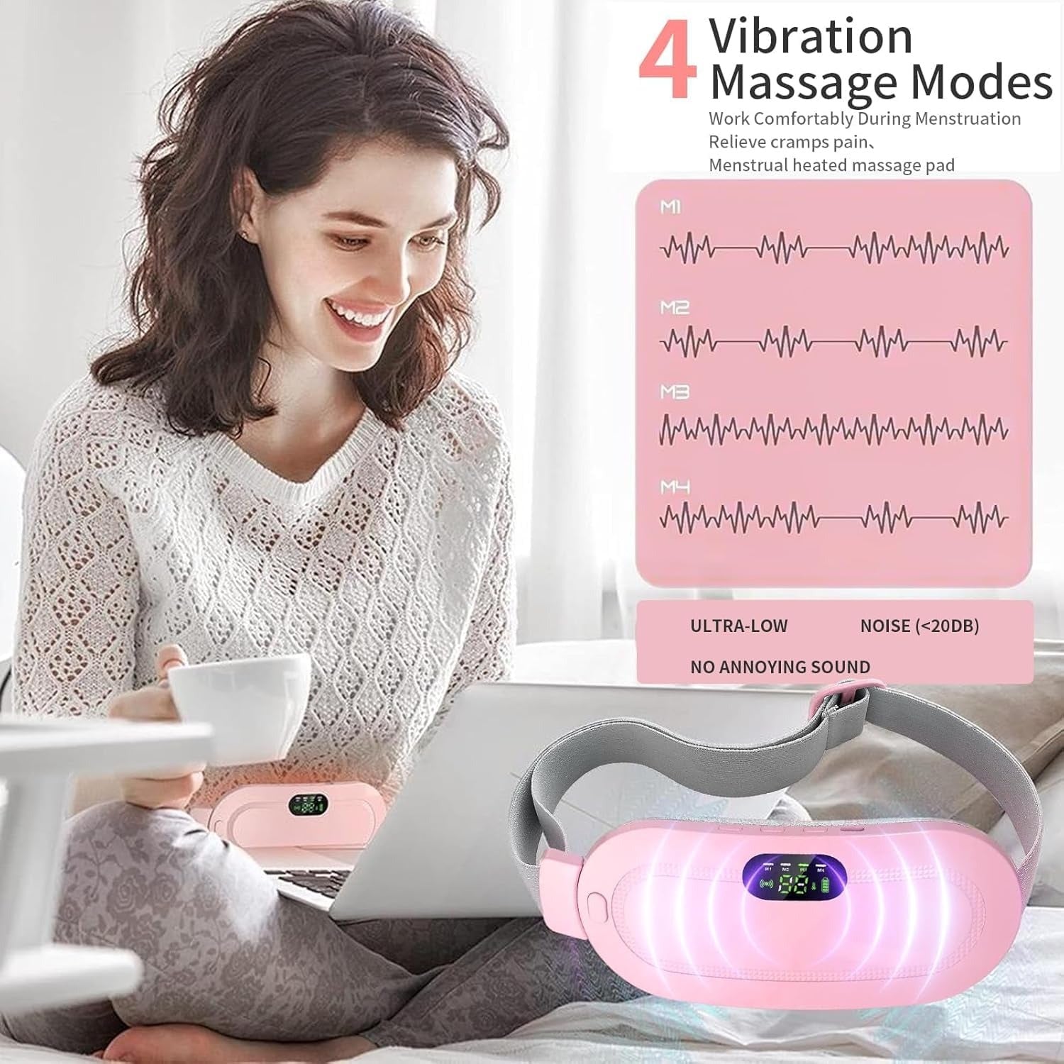 Portable Electric Heating Belt for Menstrual Cramps Relief
